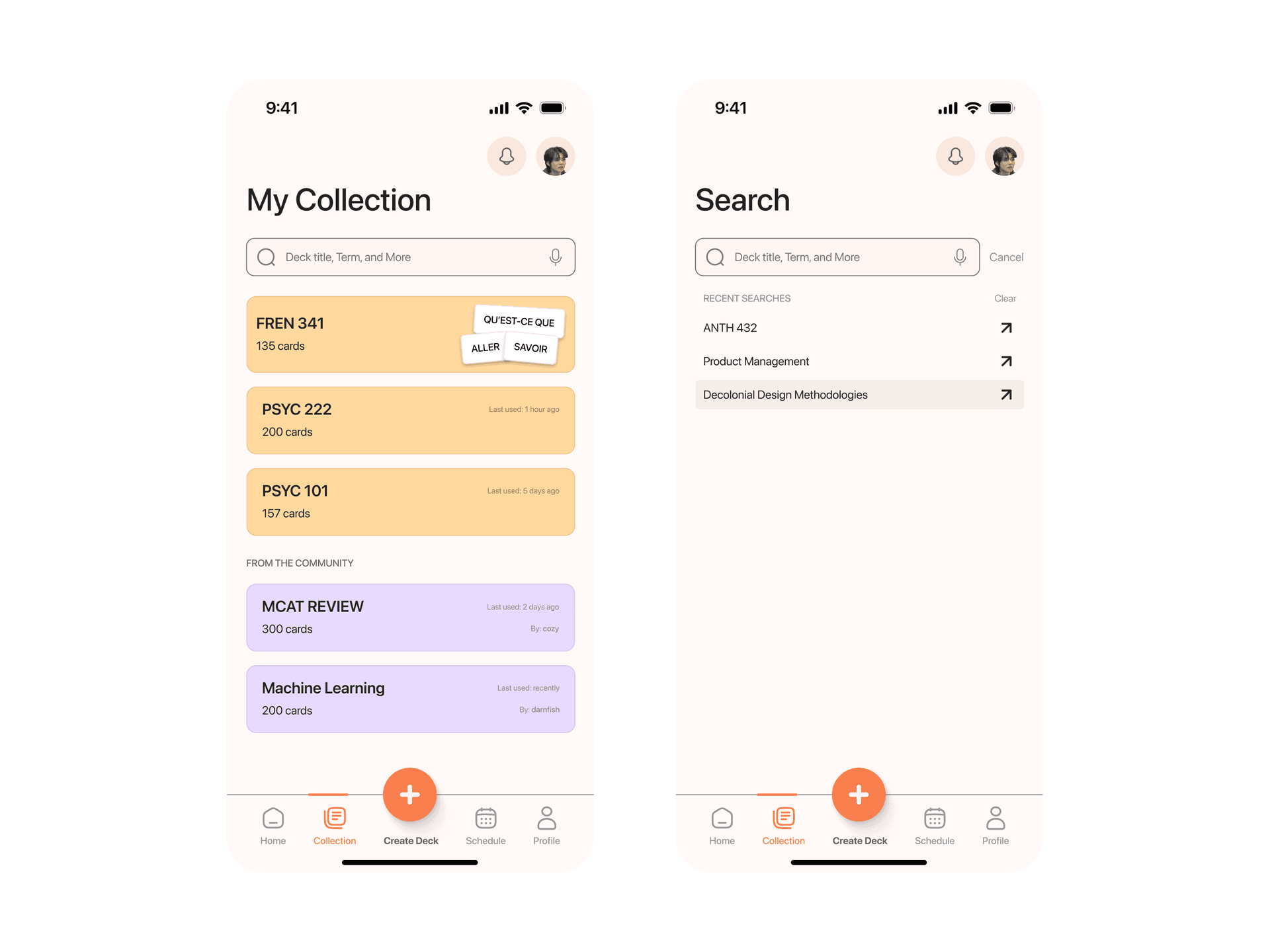 speculative flashcard app