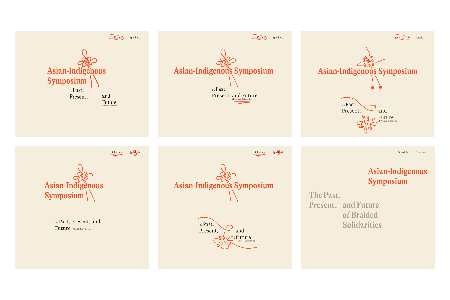 Figure 4. Initial web design ideation focusing on layout